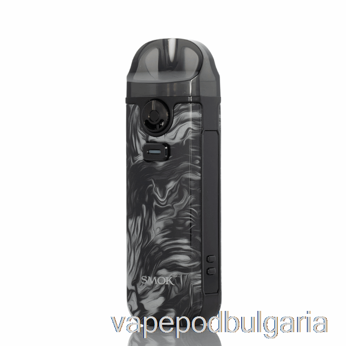 Vape 10000 Дръпки Smok Nord 4 80w Pod Kit Fluid Black Grey